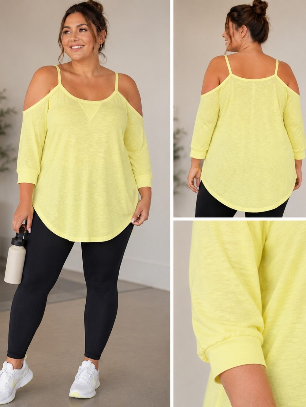 Calvin Klein Performance Yellow Women's Top